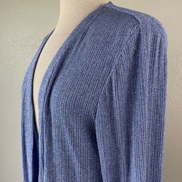 Guilia Metallic Blue Dress Jacket Size 16 EUC - Picture 4 of 6